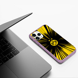 Чехол iPhone 11 Pro матовый Borussia Dortmund Crush Theme, цвет: 3D-сиреневый — фото 2