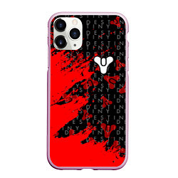 Чехол iPhone 11 Pro матовый Destiny Паттерн, цвет: 3D-розовый