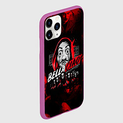 Чехол iPhone 11 Pro матовый БУМАЖНЫЙ ДОМ BELLA CIAO! БЕЛЛА ЧАО, цвет: 3D-фиолетовый — фото 2