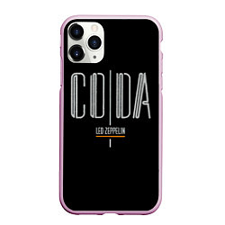 Чехол iPhone 11 Pro матовый Coda - Led Zeppelin, цвет: 3D-розовый