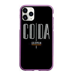 Чехол iPhone 11 Pro матовый Coda - Led Zeppelin, цвет: 3D-фиолетовый