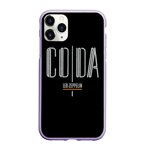 Чехол iPhone 11 Pro матовый Coda - Led Zeppelin / 3D-Светло-сиреневый – фото 1
