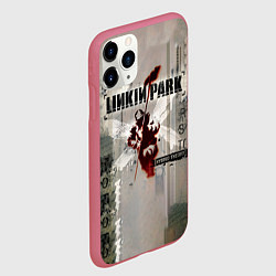 Чехол iPhone 11 Pro матовый Hybrid Theory Live Around The World - Linkin Park, цвет: 3D-малиновый — фото 2