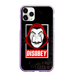 Чехол iPhone 11 Pro матовый LA CASA DE PAPEL DISOBEY БУМАЖНЫЙ ДОМ