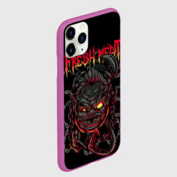 Чехол iPhone 11 Pro матовый Дота 2 Пудж Свежее мясо dota 2, цвет: 3D-фиолетовый — фото 2