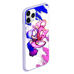 Чехол iPhone 11 Pro матовый POPPY PLAYTIME GAME ХАГГИ ВАГГИ ПАРОЧКА, цвет: 3D-светло-сиреневый — фото 2