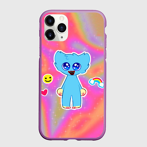 Чехол iPhone 11 Pro матовый POPPY PLAYTIME - МАЛЫШ ХАГГИ ВАГГИ / 3D-Фиолетовый – фото 1