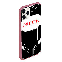 Чехол iPhone 11 Pro матовый Buick Лого Эмблема спина, цвет: 3D-малиновый — фото 2