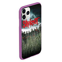 Чехол iPhone 11 Pro матовый All Hope Is Gone - Slipknot, цвет: 3D-фиолетовый — фото 2