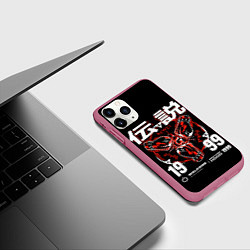 Чехол iPhone 11 Pro матовый BROTHERHOOD 1999 GACHIMUCHI, цвет: 3D-малиновый — фото 2