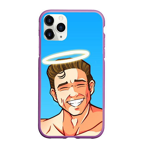 Чехол iPhone 11 Pro матовый BILLY HERRINGTON / 3D-Фиолетовый – фото 1