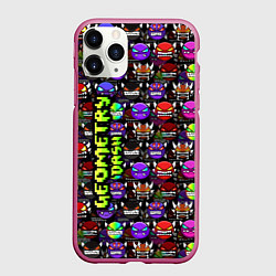 Чехол iPhone 11 Pro матовый Geometry Dash: Heroes