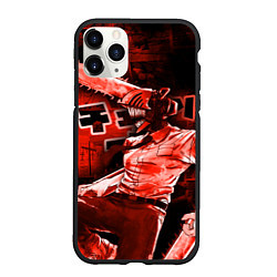 Чехол iPhone 11 Pro матовый Chainsaw Man, Дэнджи