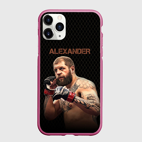 Чехол iPhone 11 Pro матовый Alexander The Grim Reape / 3D-Малиновый – фото 1