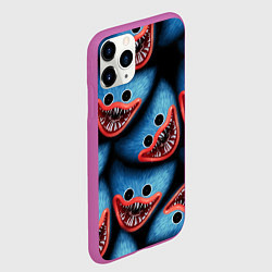 Чехол iPhone 11 Pro матовый POPPY PLAYTIME ХАГИ ВАГИ ЛИЦО МОНСТРА, цвет: 3D-фиолетовый — фото 2