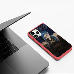 Чехол iPhone 11 Pro матовый League of legends Arcane, цвет: 3D-красный — фото 2