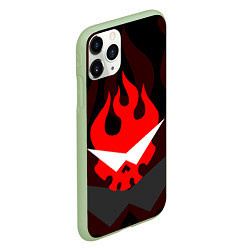 Чехол iPhone 11 Pro матовый GURREN LAGANN LOGO SYMBOL, цвет: 3D-салатовый — фото 2