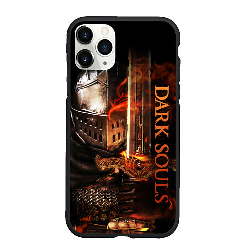 Чехол iPhone 11 Pro матовый Dark Souls - The Ashen One / 3D-Черный – фото 1