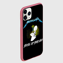 Чехол iPhone 11 Pro матовый Kill Em All - Metallica, цвет: 3D-малиновый — фото 2