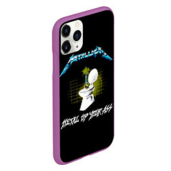 Чехол iPhone 11 Pro матовый Kill Em All - Metallica, цвет: 3D-фиолетовый — фото 2