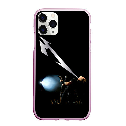 Чехол iPhone 11 Pro матовый Quebec Magnetic - Metallica / 3D-Розовый – фото 1