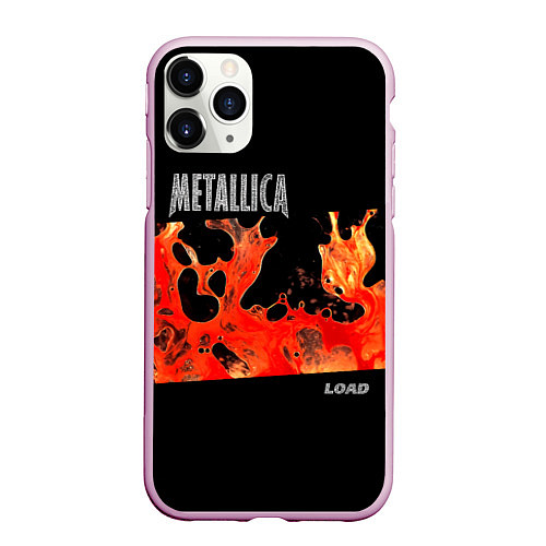 Чехол iPhone 11 Pro матовый Load - Metallica / 3D-Розовый – фото 1