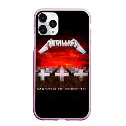 Чехол iPhone 11 Pro матовый Master of Puppets - Metallica, цвет: 3D-розовый