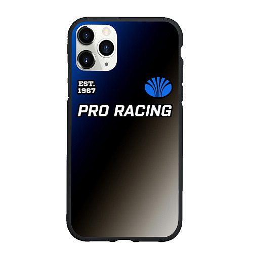 Чехол iPhone 11 Pro матовый ДЭУ Est 1967 - Pro Racing / 3D-Черный – фото 1