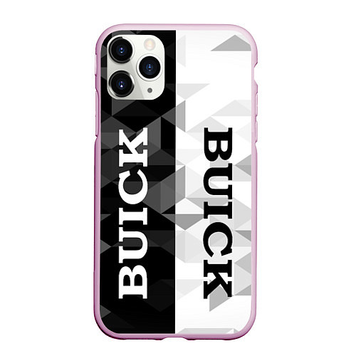 Чехол iPhone 11 Pro матовый Buick Black And White / 3D-Розовый – фото 1