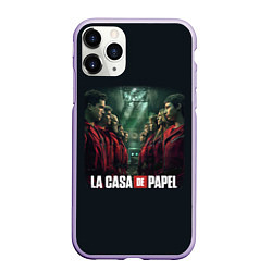 Чехол iPhone 11 Pro матовый ПЕРСОНАЖИ БУМАЖНЫЙ ДОМ - LA CASA DE PAPEL