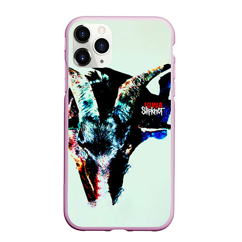 Чехол iPhone 11 Pro матовый Iowa - Slipknot / 3D-Розовый – фото 1