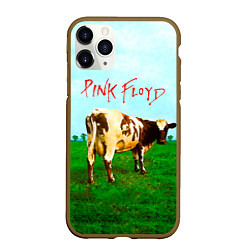 Чехол iPhone 11 Pro матовый Atom Heart Mother - Pink Floyd, цвет: 3D-коричневый