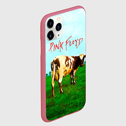 Чехол iPhone 11 Pro матовый Atom Heart Mother - Pink Floyd, цвет: 3D-малиновый — фото 2