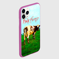 Чехол iPhone 11 Pro матовый Atom Heart Mother - Pink Floyd, цвет: 3D-фиолетовый — фото 2