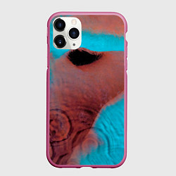Чехол iPhone 11 Pro матовый Meddle - Pink Floyd, цвет: 3D-малиновый