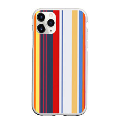 Чехол iPhone 11 Pro матовый Stripes Abstract, цвет: 3D-белый