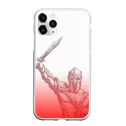 Чехол iPhone 11 Pro матовый Спартак Гладиатор White Theme, цвет: 3D-белый