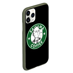 Чехол iPhone 11 Pro матовый ONE-PUNCH MAN OK COFFEE, цвет: 3D-темно-зеленый — фото 2