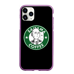 Чехол iPhone 11 Pro матовый ONE-PUNCH MAN OK COFFEE