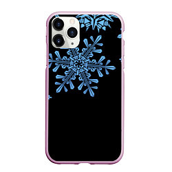 Чехол iPhone 11 Pro матовый Минималистичные Снежинки