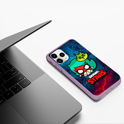 Чехол iPhone 11 Pro матовый Злая Лола Brawl Stars, цвет: 3D-сиреневый — фото 2