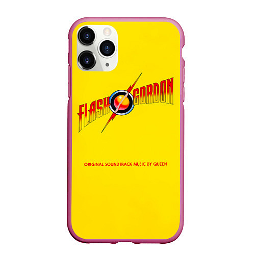 Чехол iPhone 11 Pro матовый Flash Gordon - Queen / 3D-Малиновый – фото 1