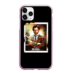 Чехол iPhone 11 Pro матовый БУМАЖНЫЙ ДОМ ФОТОКАРТОЧКА LA CASA DE PAPEL, цвет: 3D-розовый