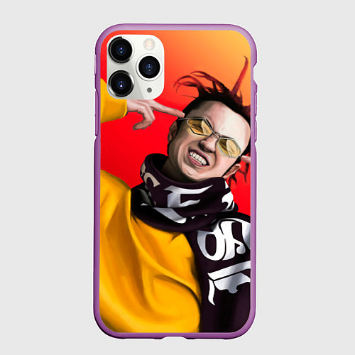 Чехол iPhone 11 Pro матовый Задорный Гонфлад / 3D-Фиолетовый – фото 1