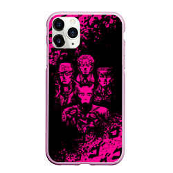 Чехол iPhone 11 Pro матовый JOJO BIZARRE ADVENTURE ПЕРСОНАЖИ, цвет: 3D-розовый