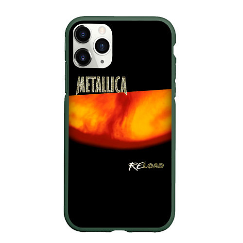 Чехол iPhone 11 Pro матовый Metallica ReLoad / 3D-Темно-зеленый – фото 1