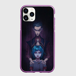 Чехол iPhone 11 Pro матовый Джинкс и Силко
