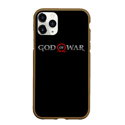 Чехол iPhone 11 Pro матовый GOD OF WAR LOGO, РУНЫ, цвет: 3D-коричневый