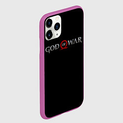 Чехол iPhone 11 Pro матовый GOD OF WAR LOGO, РУНЫ, цвет: 3D-фиолетовый — фото 2