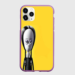 Чехол iPhone 11 Pro матовый Семейка Аддамс - Горящий Тур Уэндзи, цвет: 3D-фиолетовый